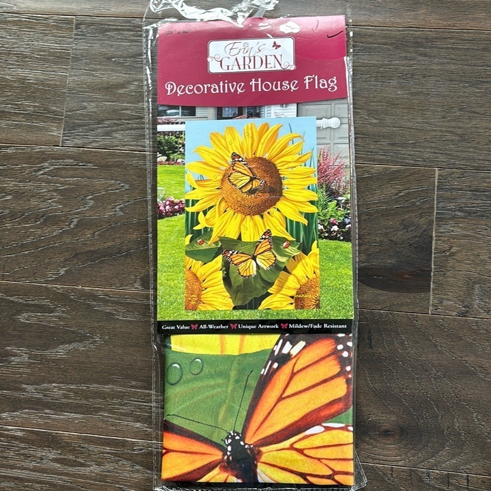 Erin‘s Garden house/porch flag-Sunflower Field-  all weather,mildew fade resist